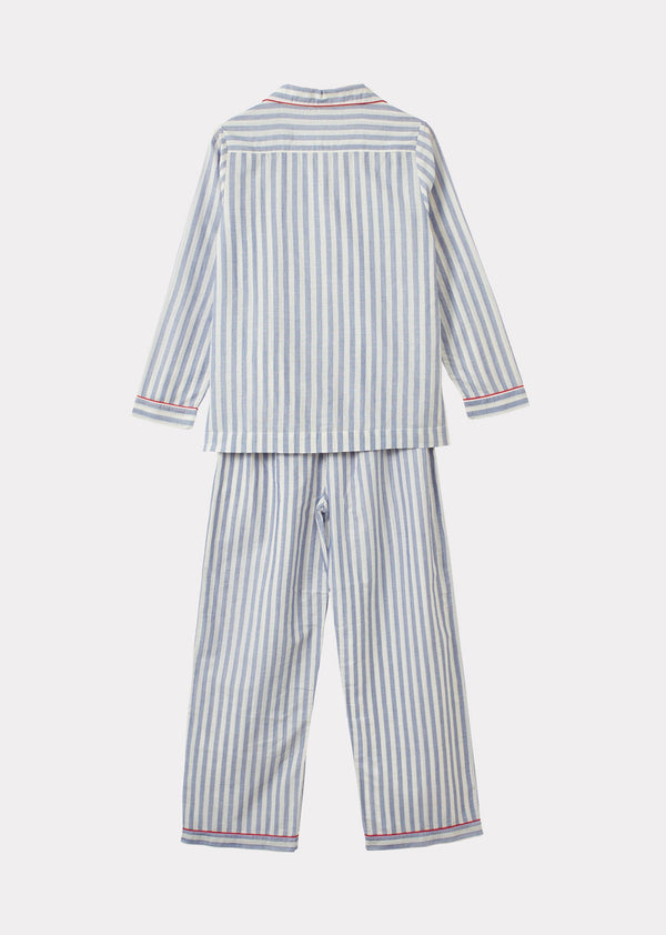 WOMAN PYJAMA SET - INDIGO BLUE STRIPE