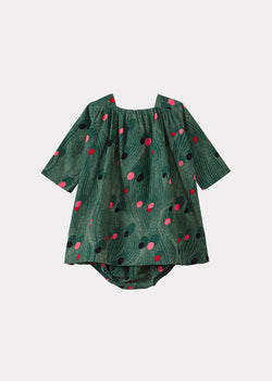 Claire Baby Cotton Dress and Bloomers Set - Liberty Space Rain