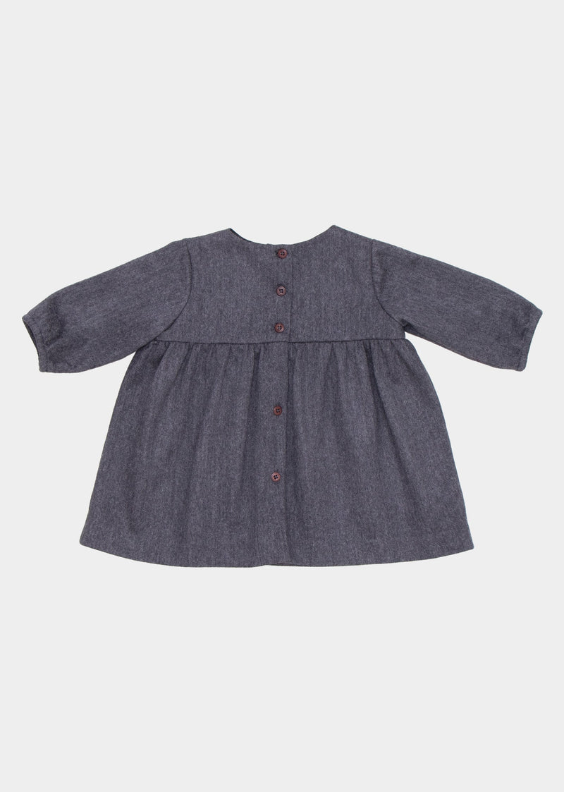 Bogda Baby Dress - Charcoal Melange